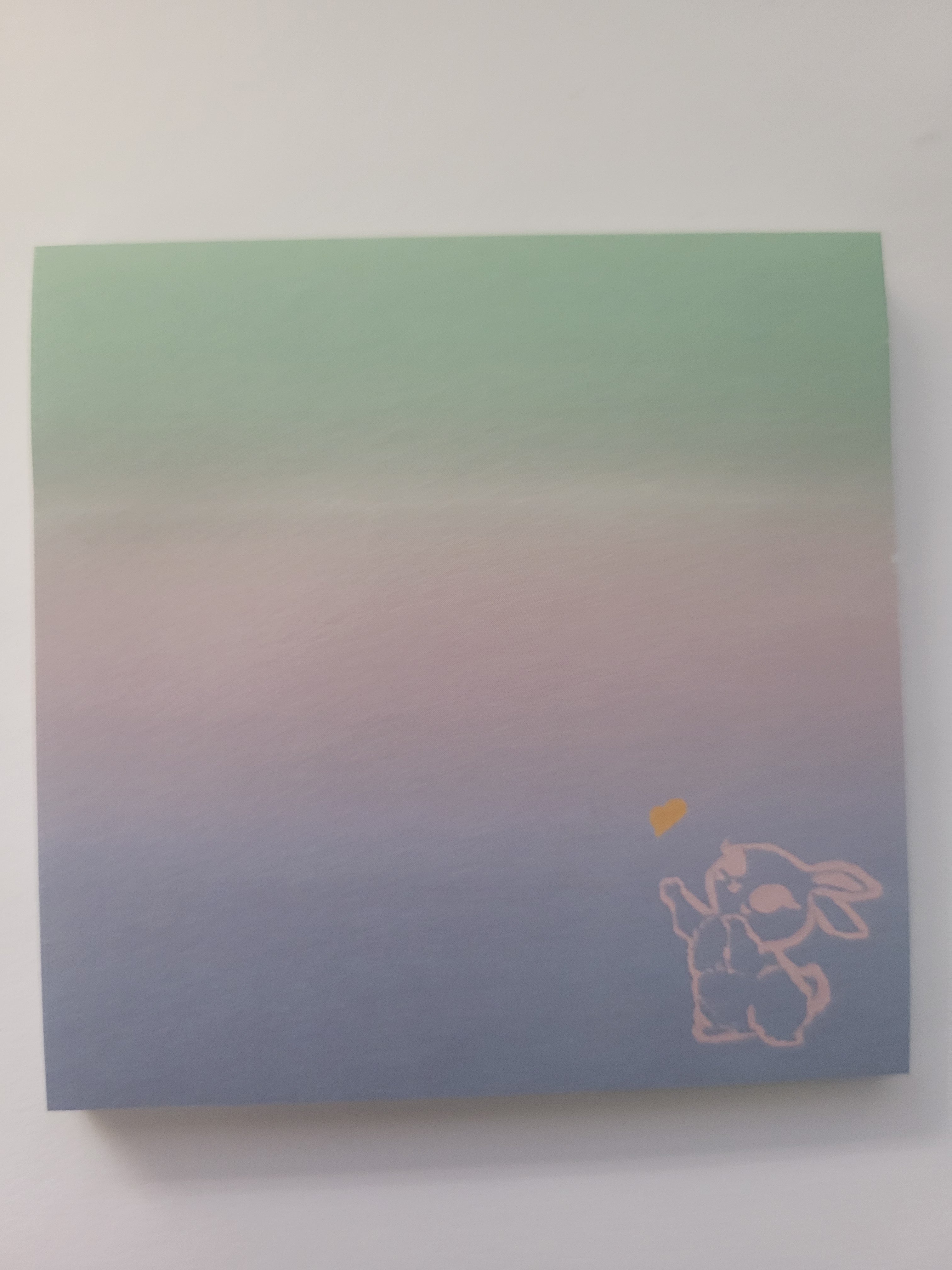 Spring Bun Bun 3x3 Sticky Note